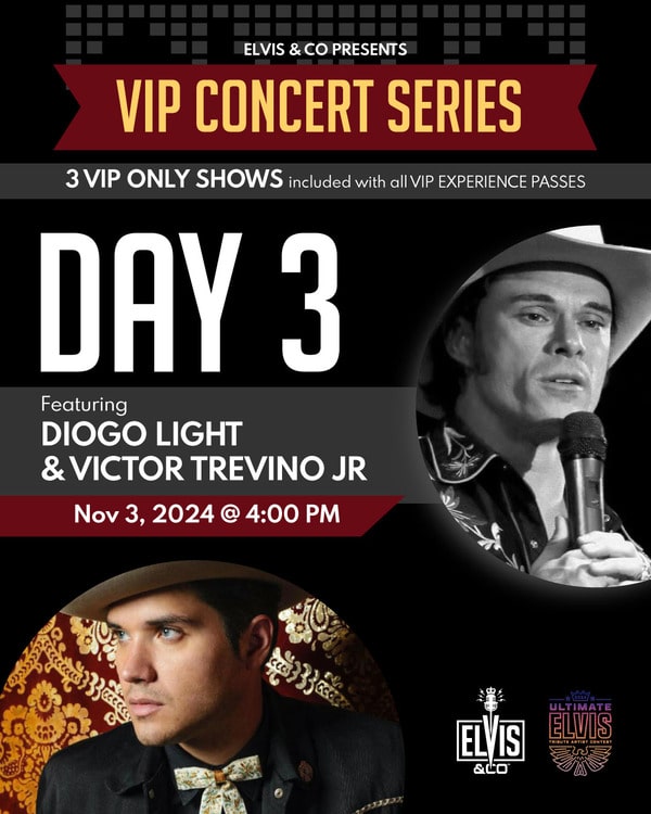 Elvis and Co VIP Concert Diogo Light and Victor Trevino Jr