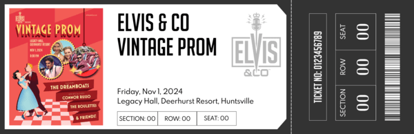 2024 Vintage Prom Ticket