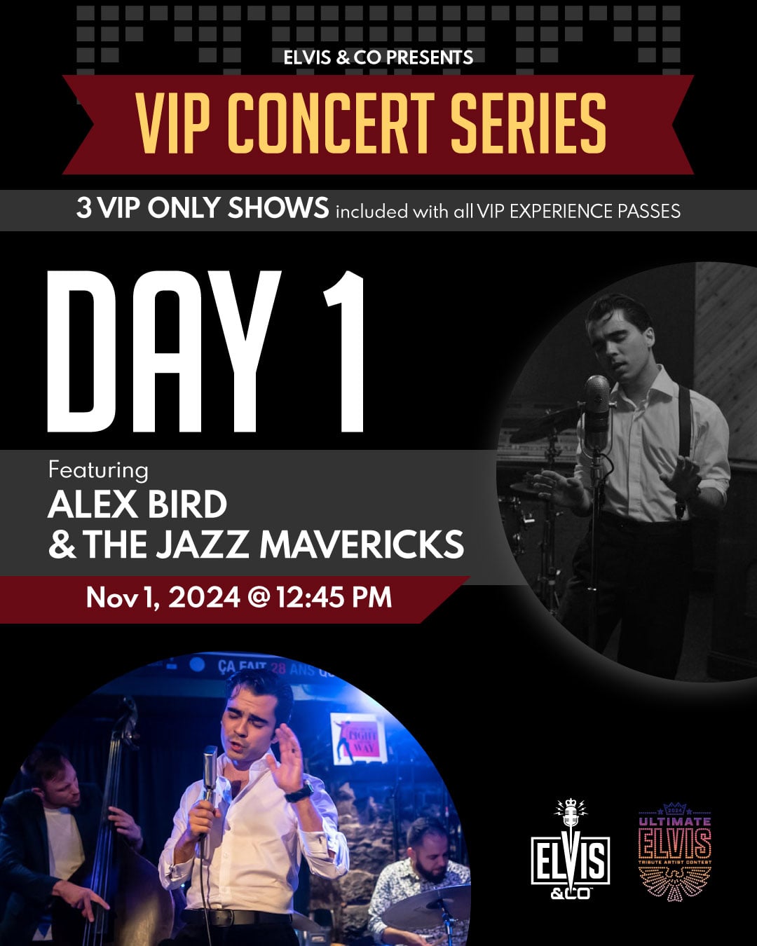 Elvis & Co VIP Concert Alex Bird and the Jazz Mavericks