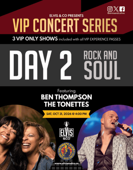 Rock and Soul with Ben Thompson and The Tonettes at 2026 Elvis & Co
