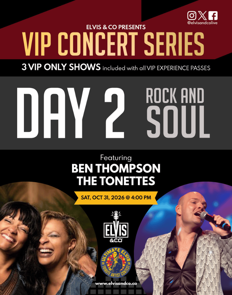 Rock and Soul with Ben Thompson and The Tonettes at 2026 Elvis & Co